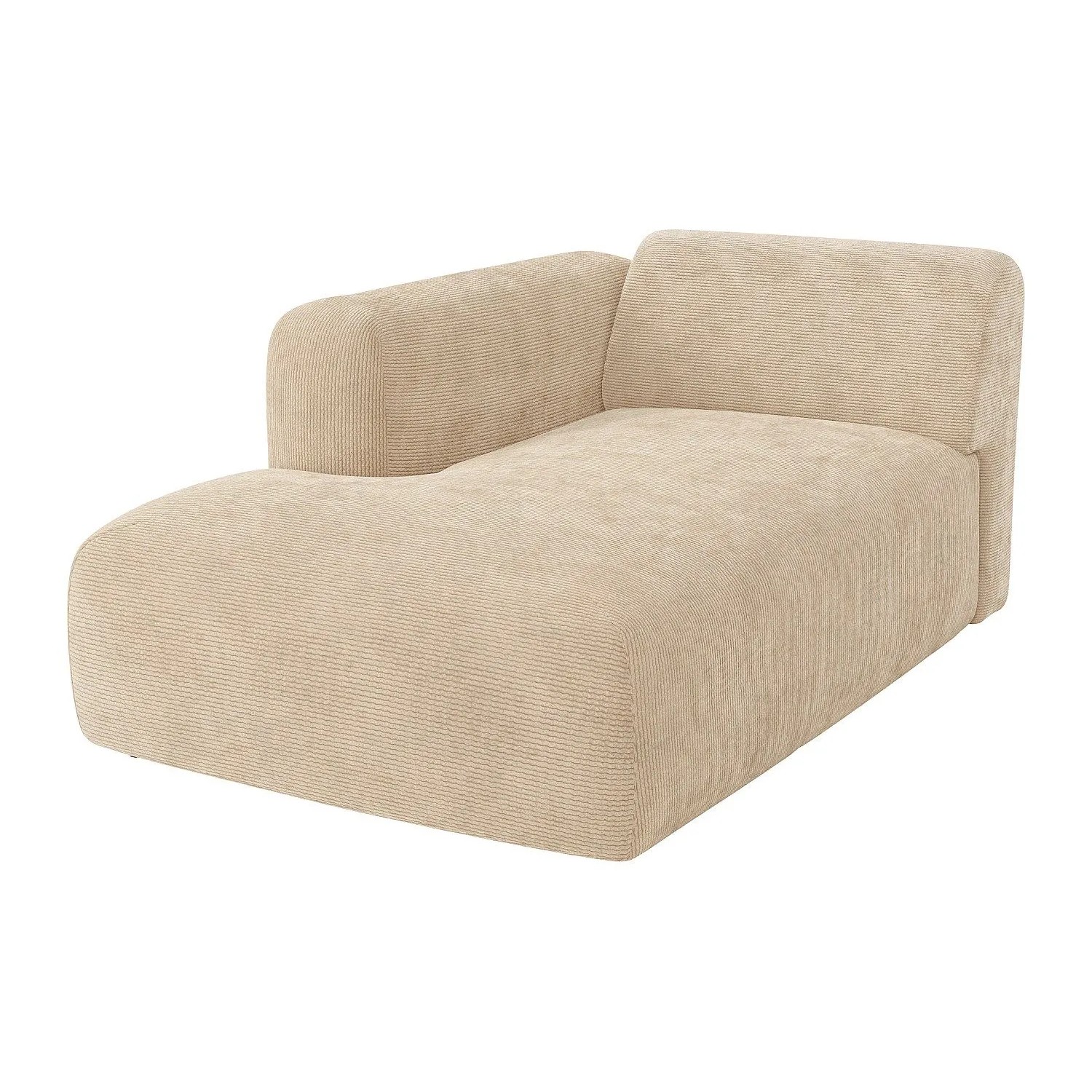 Vente-unique Recamiere Ohne Schlaffunktion Pogni Beige 108 cm