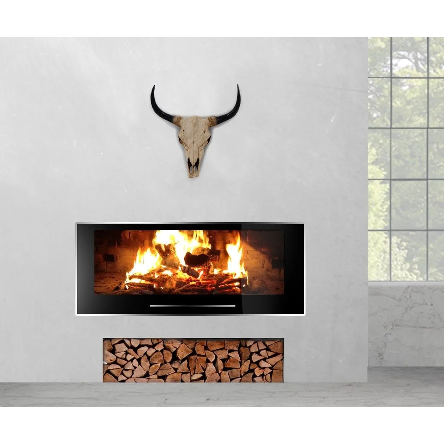 MCW Deko Schädel 45cm T454 Stier Naturfarben_6