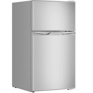 PKM Kühl-Gefrierkombination GK88 EIX Inox, freistehend, Edelstahloptik.