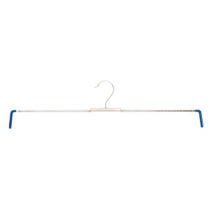 Rockspanner 3er-Pack, verchromter Stahl mit blauer PVC-Beschichtung, zur Aufbewahrung von Röcken.