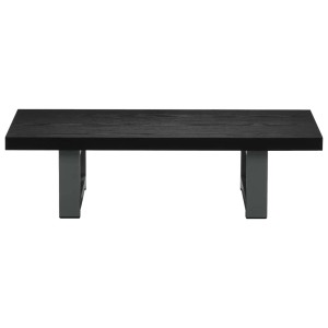 Schwarzes vidaXL Badmöbel-Set, 60x40 cm, mit Wandregal und Metallhalterung für Badezimmer.