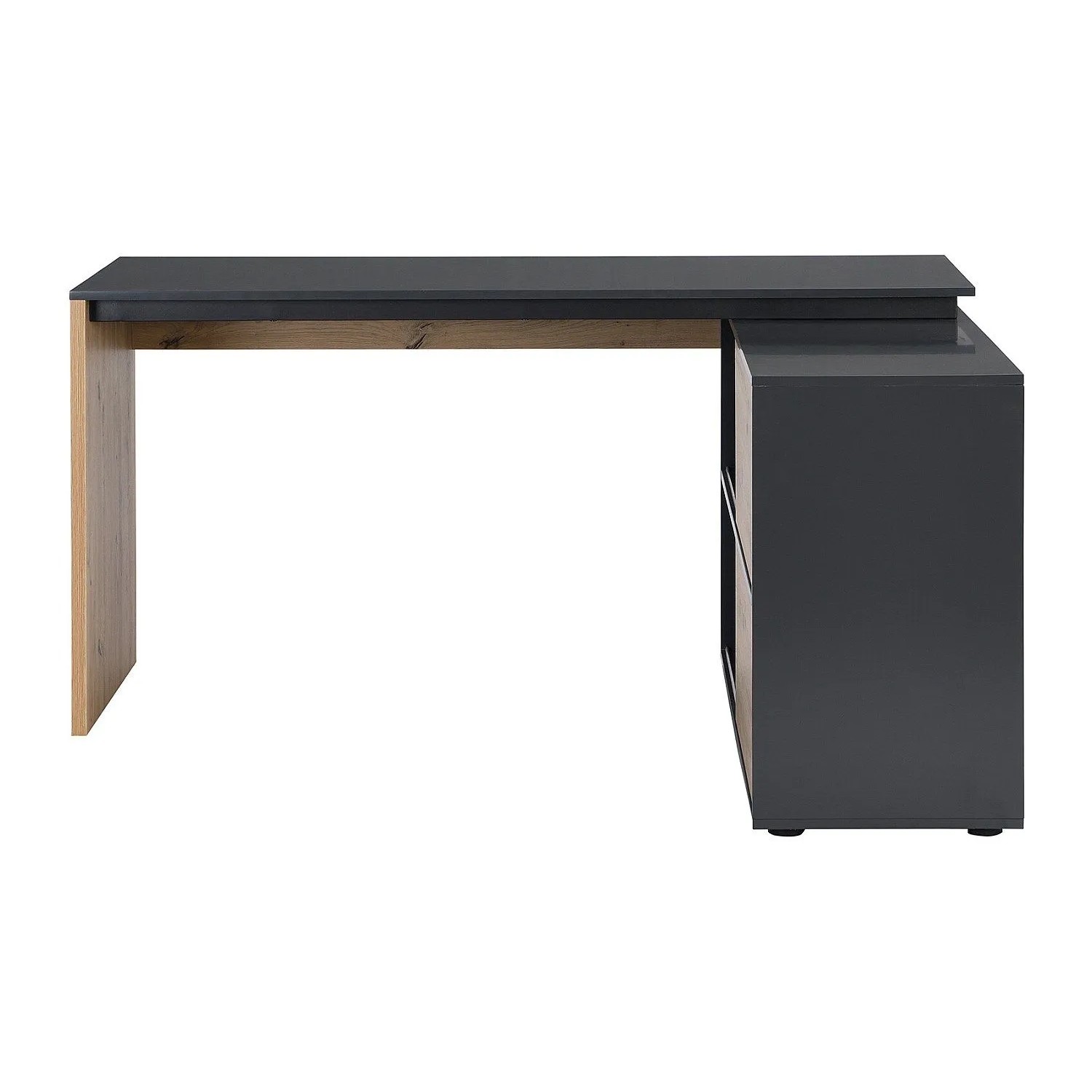 Vente-unique Schreibtisch Colioba Schwarz  Naturfarben Hell 150 cm