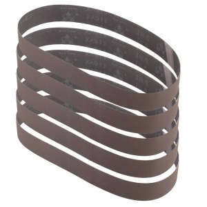 STAHLWERK Schleifband Set, 5 Stück, Körnung P180, 40x760mm, Zubehör für Bandschleifer.