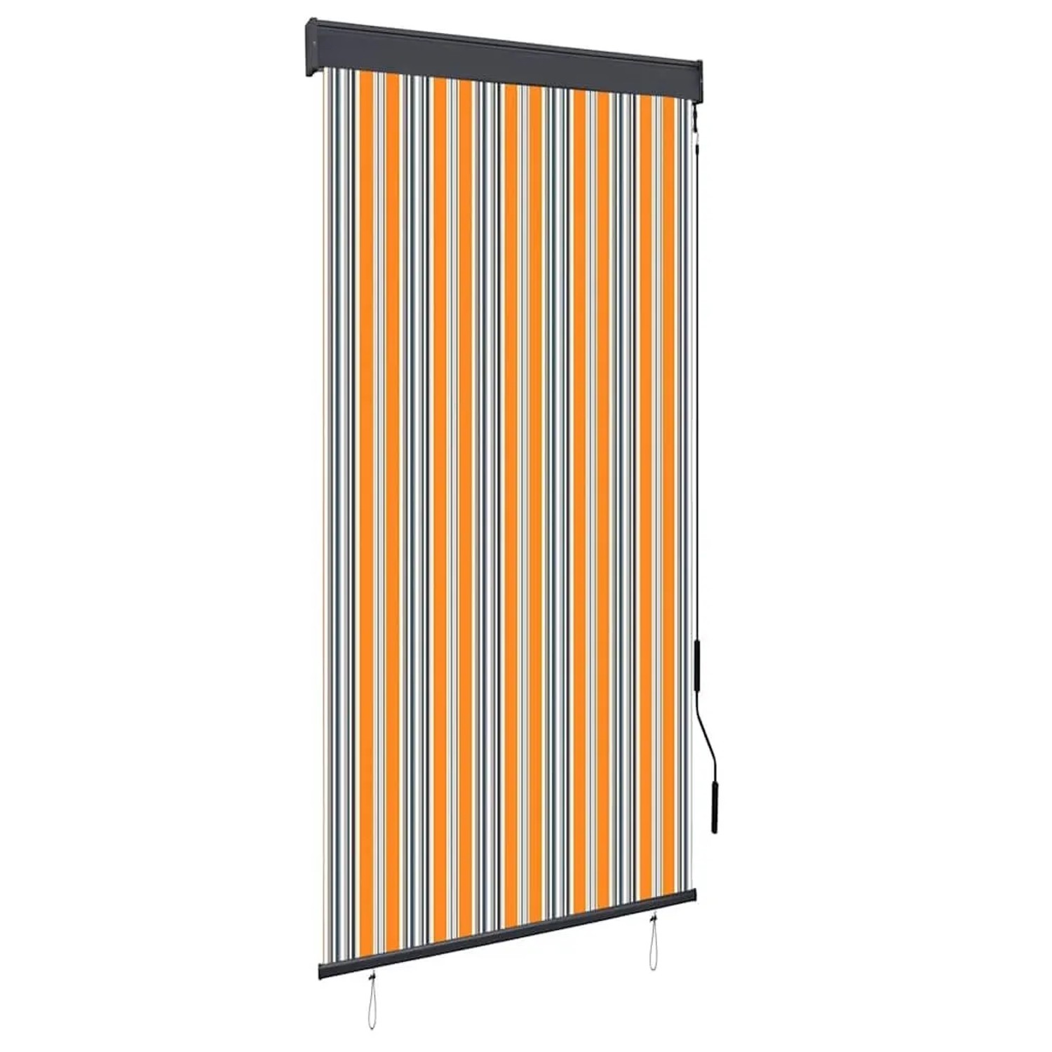 vidaXL Außenrollo 100 x 250 cm Gelb und Blau 145956