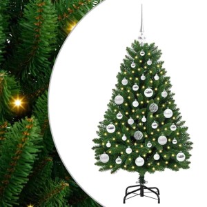 vidaXL Künstlicher Weihnachtsbaum Grün 120 cm PVC und Metall 3395672