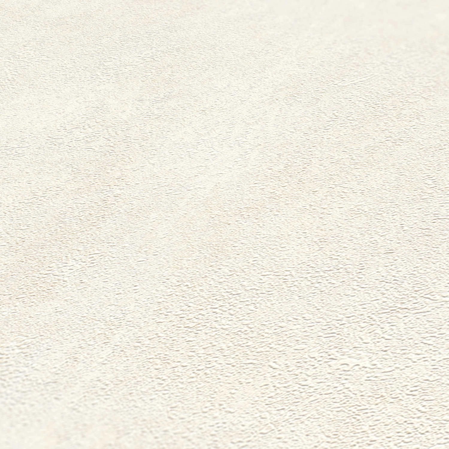 Cremefarbene Tadessi Vliestapete Uni M1 No 3076, einfarbige Unitapete mit feiner Struktur.