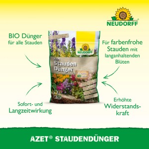Neudorff Azet Stauden-Dünger 1,75 kg für farbenfrohe Blüten und erhöhte Widerstandskraft.