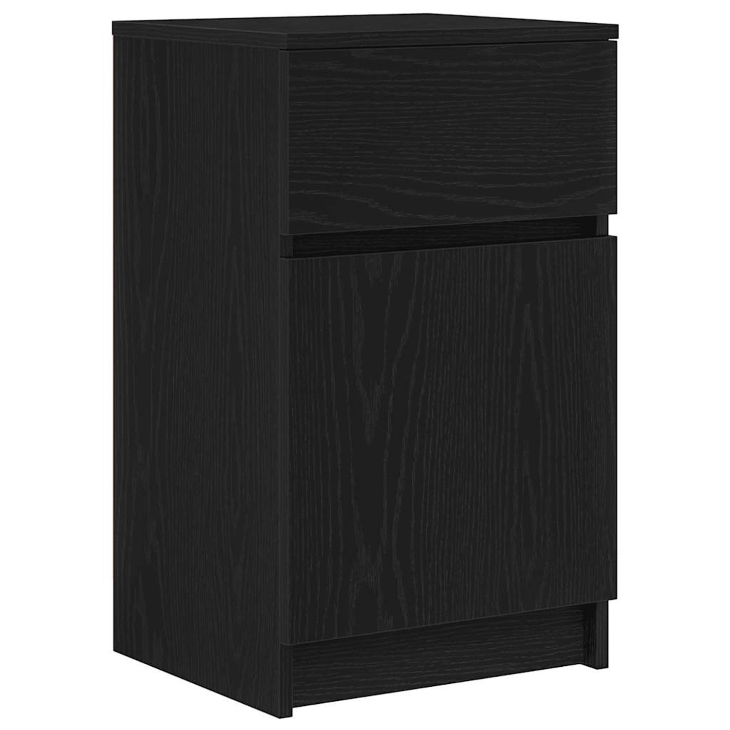 vidaXL Nachttisch Schwarz 39x35x65 cm Holzwerkstoff 861321 günstig online kaufen