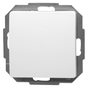 Kopp Taster Paris Arktisweiß, Schalter für Unterputzmontage.