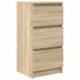 vidaXL Sideboard Sonoma-Eiche 37,5x35x76 cm Holzwerkstoff 861726