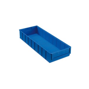 Blaue PROREGAL Industriebox, 6 Liter, für Aufbewahrungssysteme, ideal für Werkstatt und Lager.