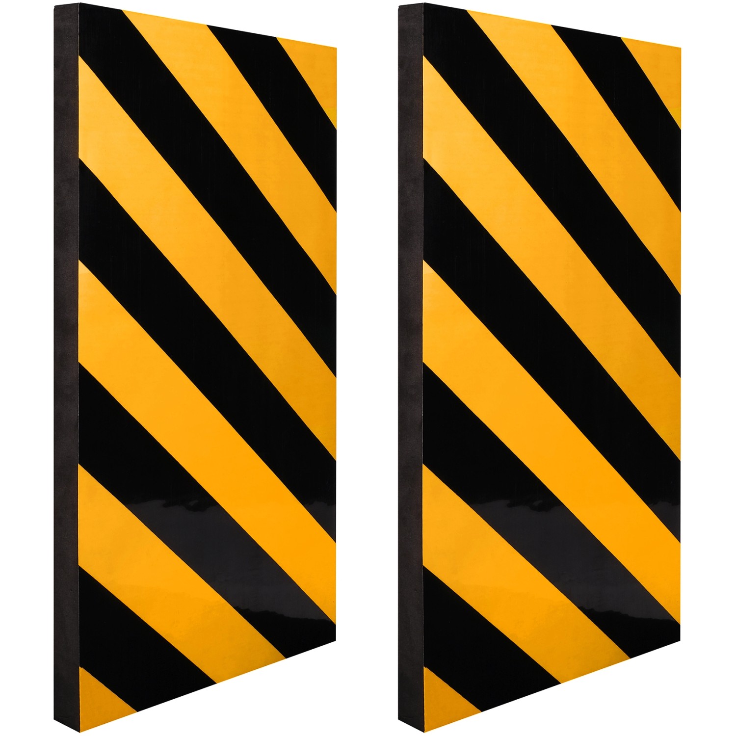 Apa Garagen-Wandschutz 50 cm x 25 cm x 2,5 cm Schwarz-Gelb