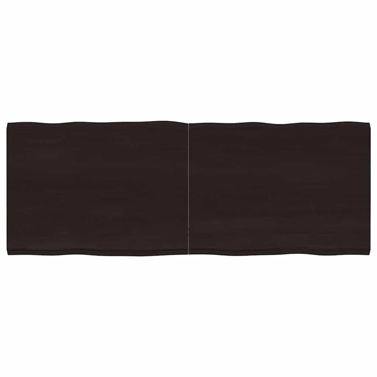vidaXL Tischplatte 160x60x2-4 cm Massivholz Behandelt Baumkante 364038