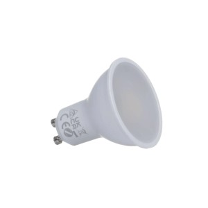 Weißes LUUMR LED GU10 Smart Leuchtmittel aus Kunststoff. Dimmbare GU10 LED-Birne für smarte Beleuchtung.