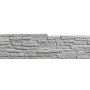 Betonzaun Ober-/Unterplatte Nostalgie, 144 cm, in Steinoptik für Wind- und Sichtschutz im Garten.