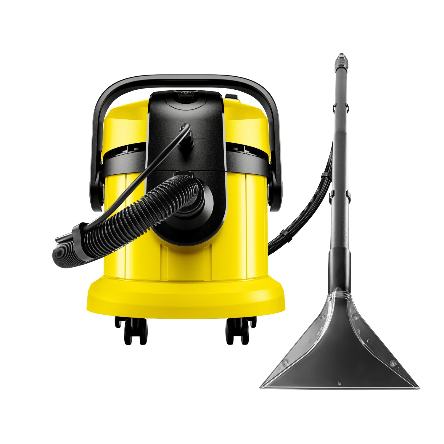 Kärcher Waschsauger SE 4004, gelb/schwarz, mit Sprühsaugdüse für Teppiche und Polster. Nass- und Trockensauger.