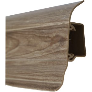 Sockelleiste System 5 Flavour (W470), 50x19x2500 mm, mit integriertem Kabelkanal.