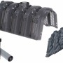 Garantia Versickerungsanlage Tunnel-Set 1200 l, LKW-befahrbar, mit Zubehör wie Endplatten und Geotextil.