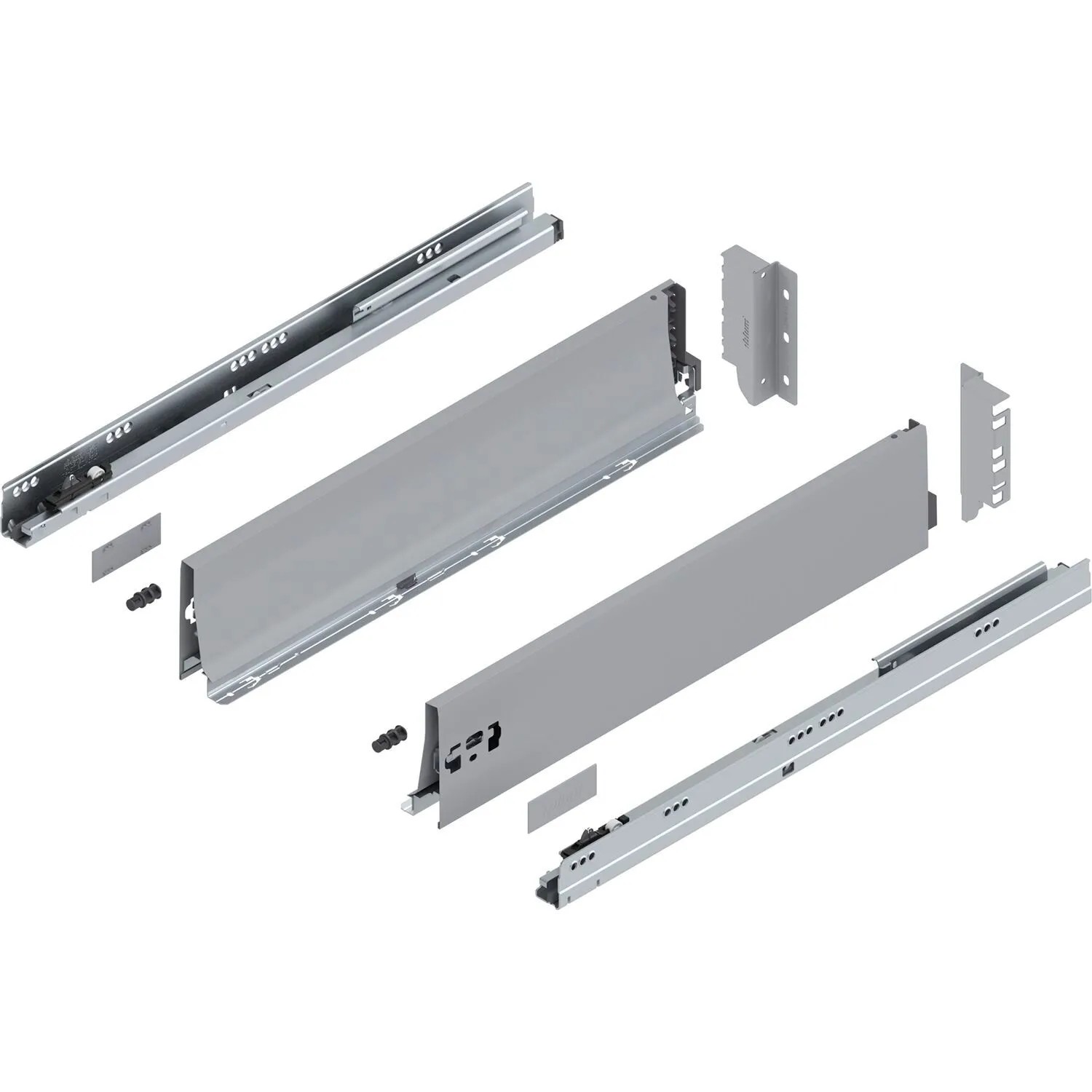 Blum Tandembox antaro K Vollauszug Blumotion 550 mm 30 kg Grau 1 Paar