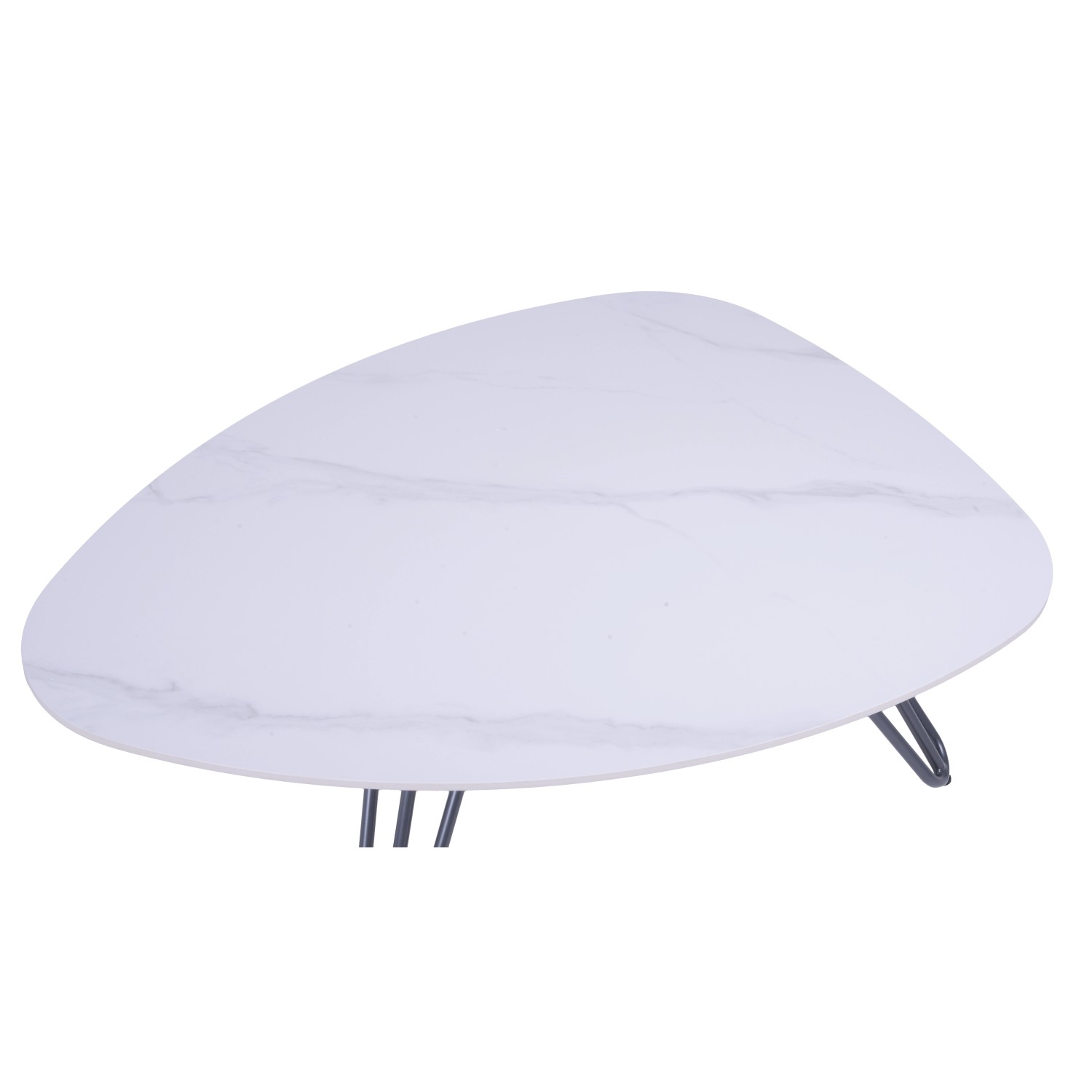 Garden Pleasure Gartentisch Silena Oval Weiß-Grau 88 cm x 110 cm günstig online kaufen