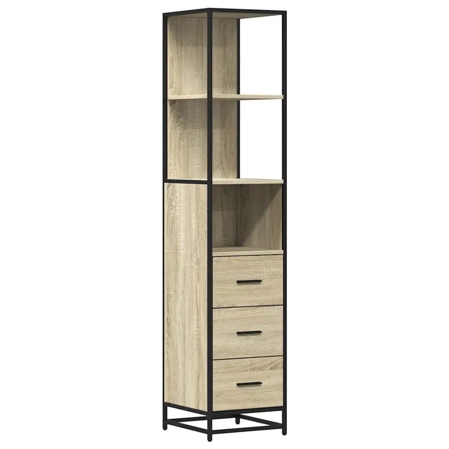 vidaXL Badschrank Sonoma-Eiche 35x37,5x166 cm Holzwerkstoff 849245 günstig online kaufen