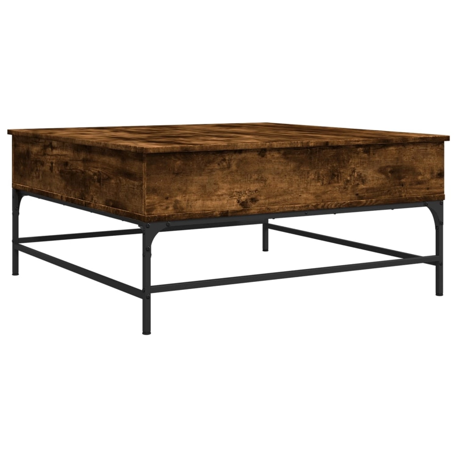 vidaXL Couchtisch Räuchereiche 95x95x45 cm Holzwerkstoff und Metall 3217066 günstig online kaufen