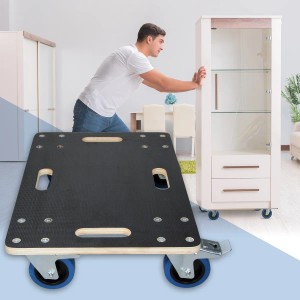 ECD Germany Transportroller 40x60cm mit Feststellbremse zum einfachen Möbeltransport.