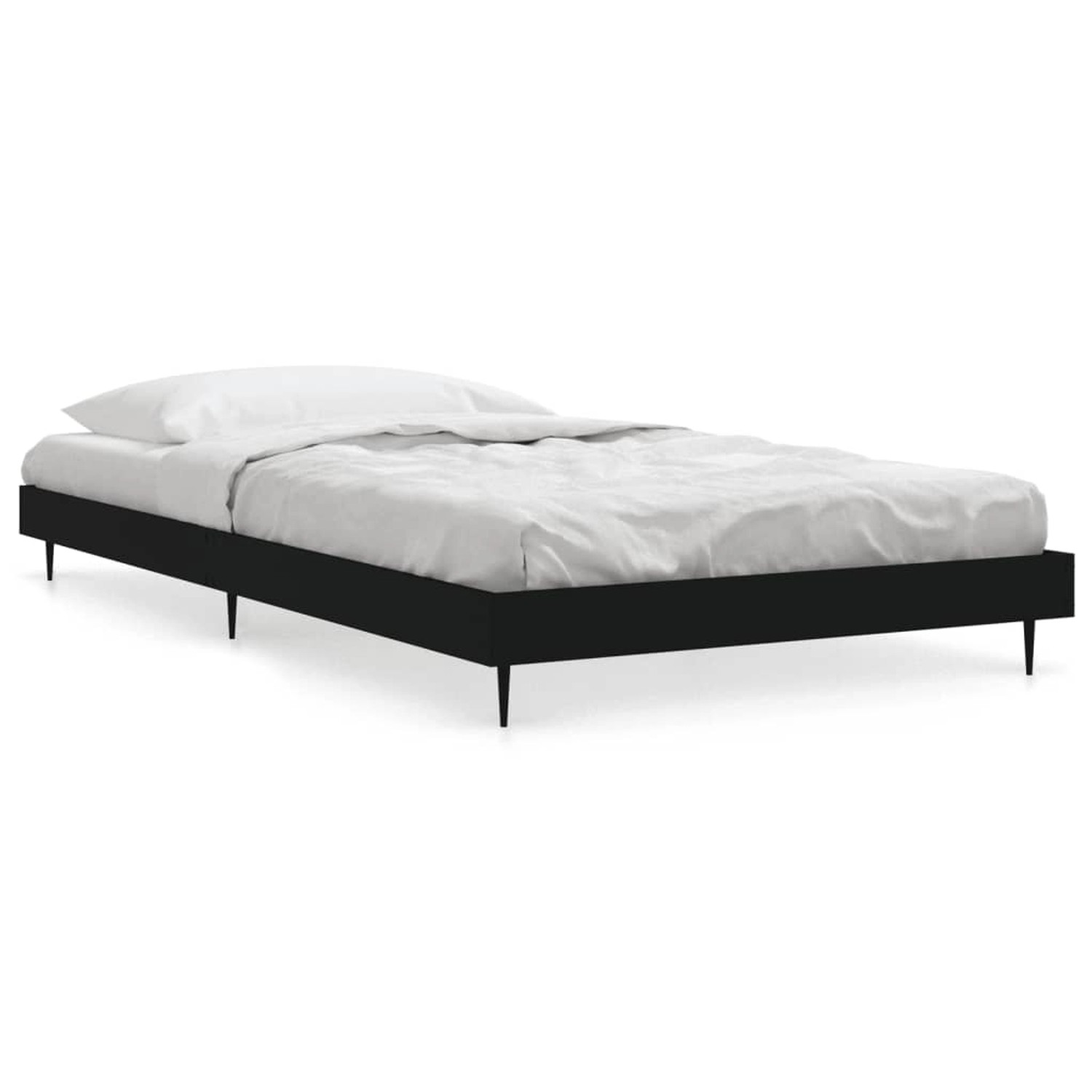 vidaXL Bettgestell Schwarz 90x200 cm Holzwerkstoff 832270 günstig online kaufen