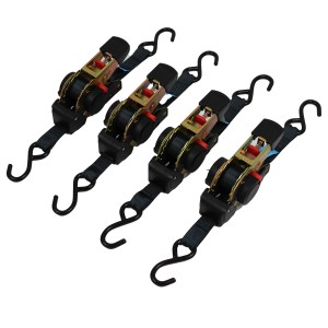 TRUTZHOLM 4x Automatik Spanngurt Ratschenspanngurt 3m Spitzhaken Selbstrollend