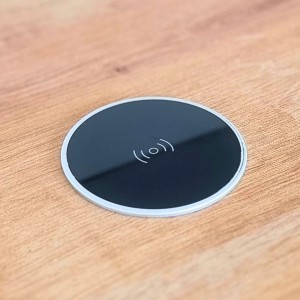 kalb 15W Einbau Drahtlos Ladegerät USB-C Druchmesser 60mm Schnell Ladestation für Smartphones Möbel Induktion Schnellladegerät Wireless Charger Platio
