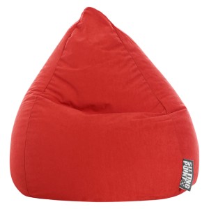 Roter Sitting Point Sitzsack Easy, 120 l, Tomate. Gemütlicher, formstabiler Sitzsack für Kinder.