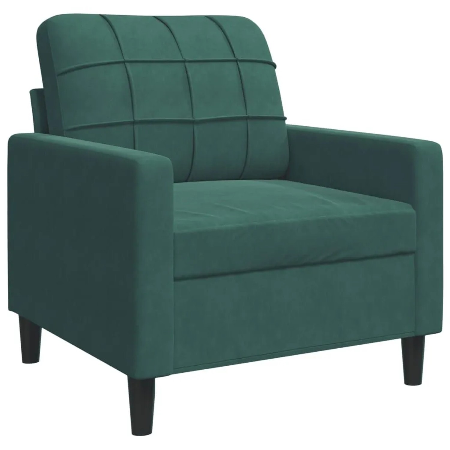 vidaXL Sessel Dunkelgrün 60 cm Samt 4007606