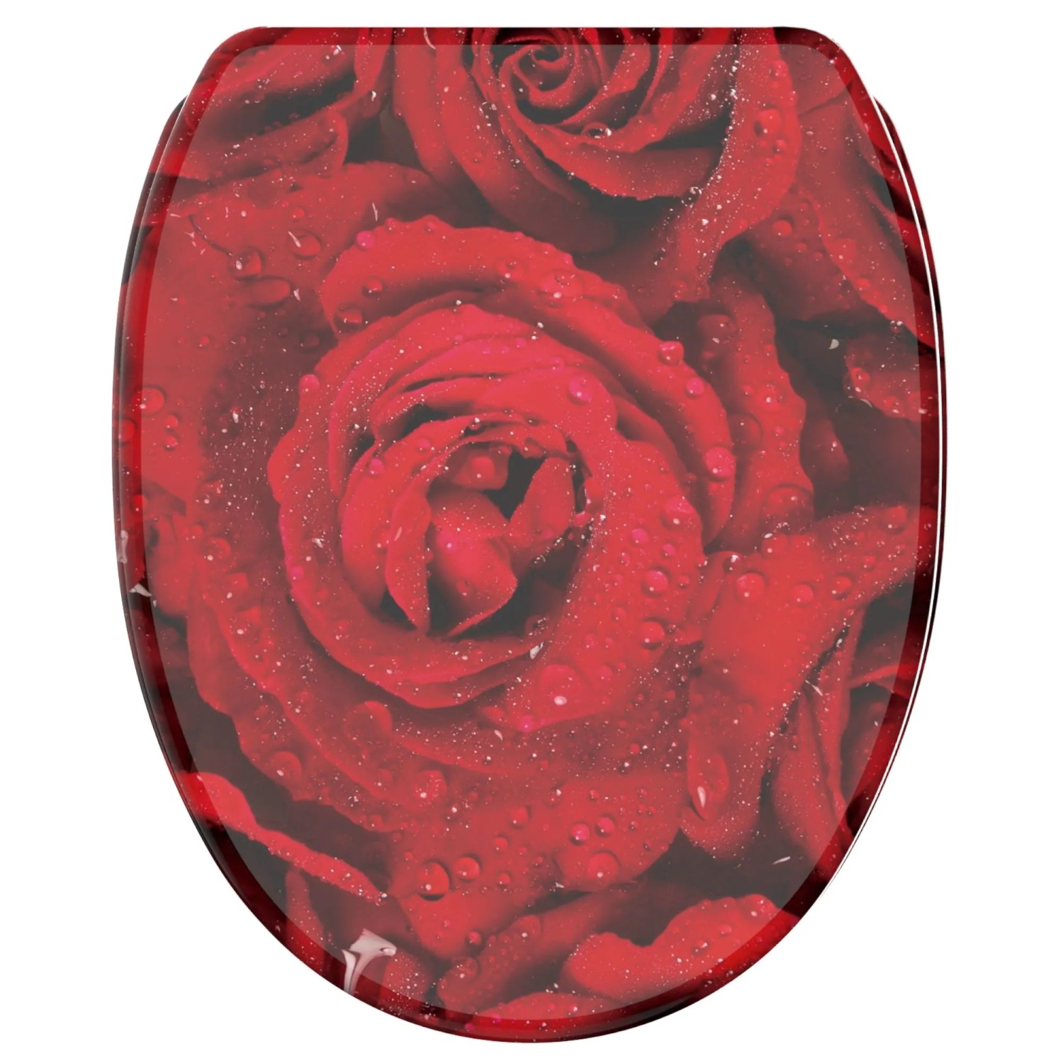 SANILO WC Sitz mit Absenkautomatik Top Fix Rosen