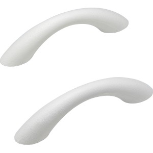 Ottofond Atlanta Badewannengriffe, 2er Set, weiße Haltegriffe für Badewannen