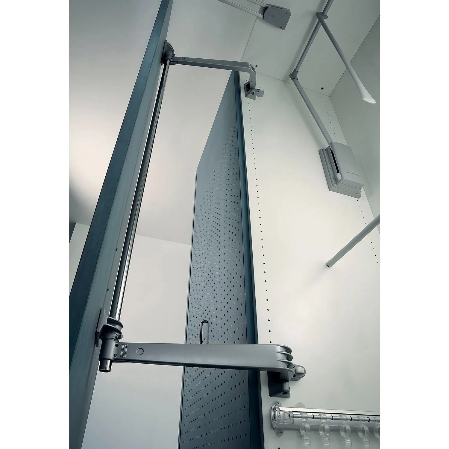 Servetto Schwenktürbeschlag Motion-V Korpusbreite 900 mm Aluminium-Druckguss Grau