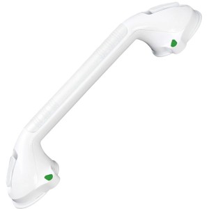 Wenko Wandgriff Secura, 42 cm, weiß, mit Ampelfunktion für mehr Sicherheit im Bad.