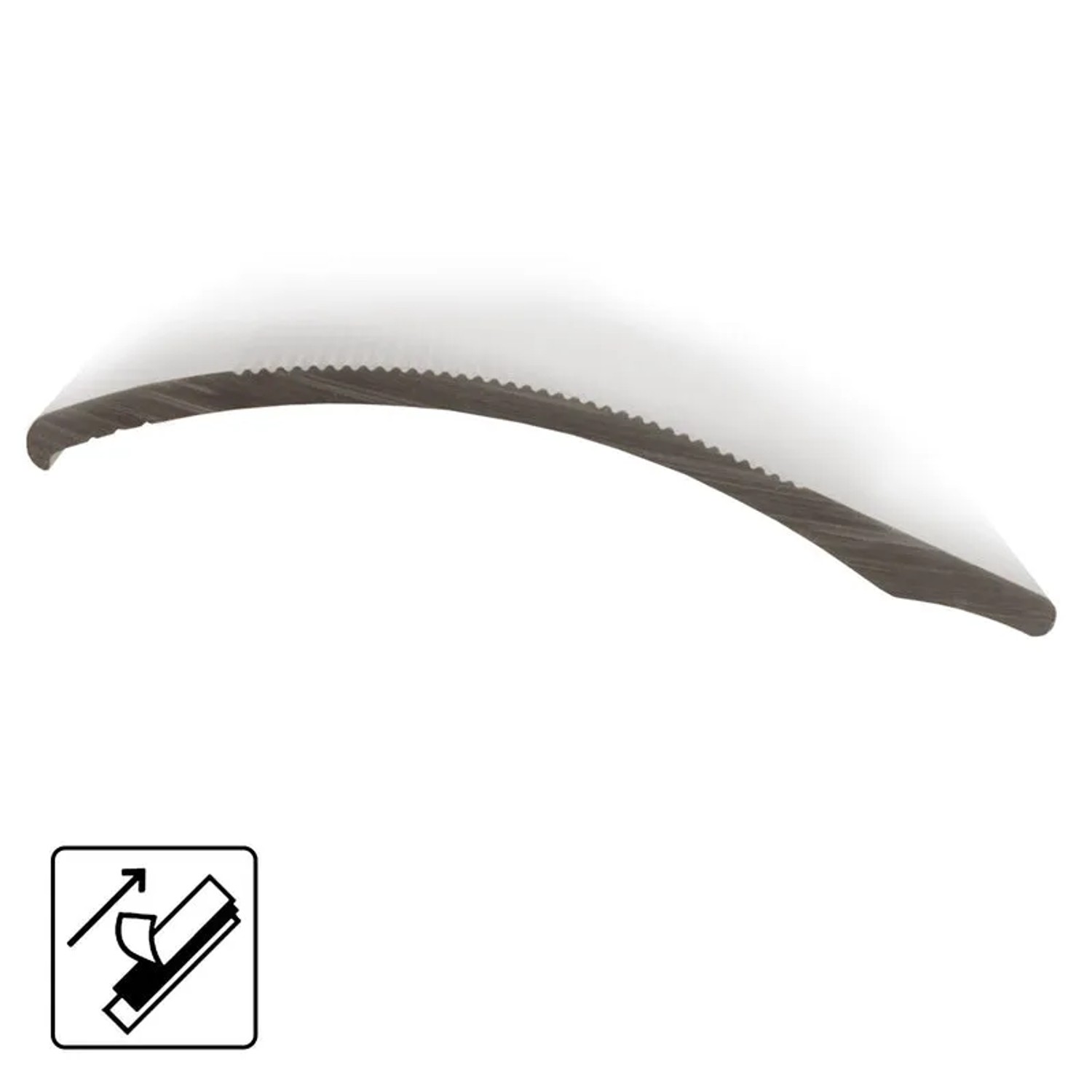 KARAT Anpassungsprofil Edelstahl, selbstklebend, für Höhenausgleich bis 11mm, 3,8x100cm.