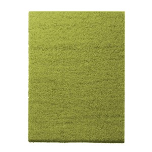 Grüner KARAT Shaggy Teppich Barcelona, Hochflor, nach Maß 66x50cm. Weicher Wohnteppich.