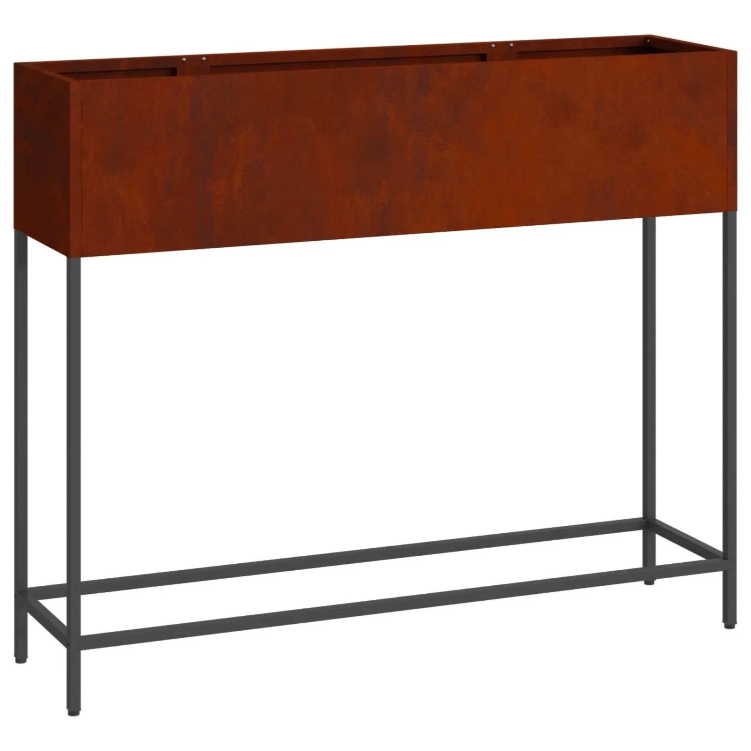 vidaXL Hochbeet Gartenpflanzer Rostig 100 x 26 x 82 cm Wetterfeststahl 865882