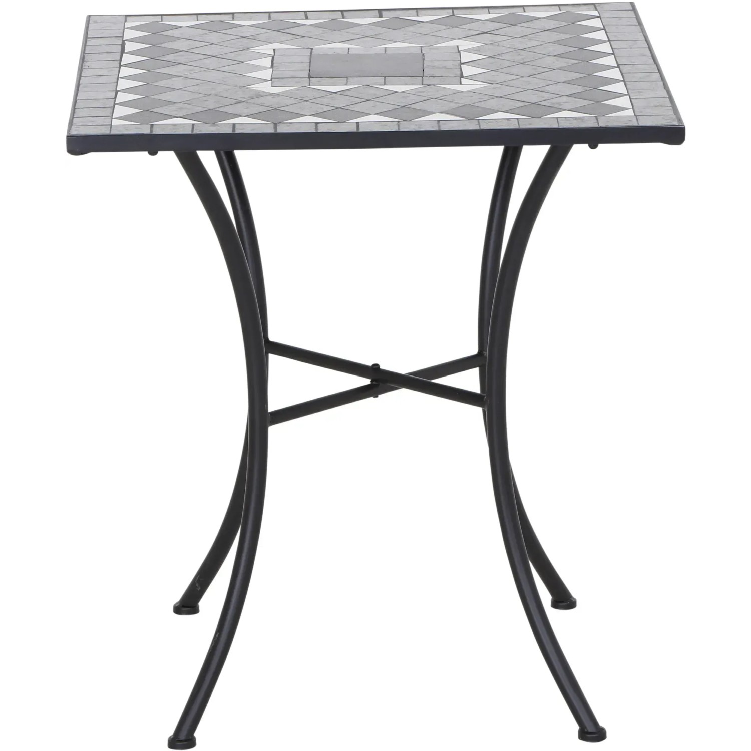 Siena Garden kleiner Gartentisch Como Quadratisch Grau 60 x 60 cm kaufen bei OBI