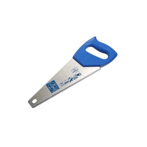 LUX Handsäge Classic, 300 mm, mit blauem Griff. Ideal für präzise Schnitte.