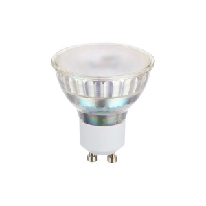 Rundes Eglo GU10 LED-Leuchtmittel aus satiniertem Glas, 4,8 W, neutralweißes Licht. Ideal für GU10 Fassungen.