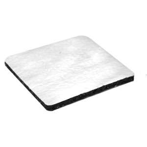 GS Terrassen Gummipad mit Alukaschierung, 8x60x90mm, 48 Stück, für Terrassendielen Unterkonstruktion.