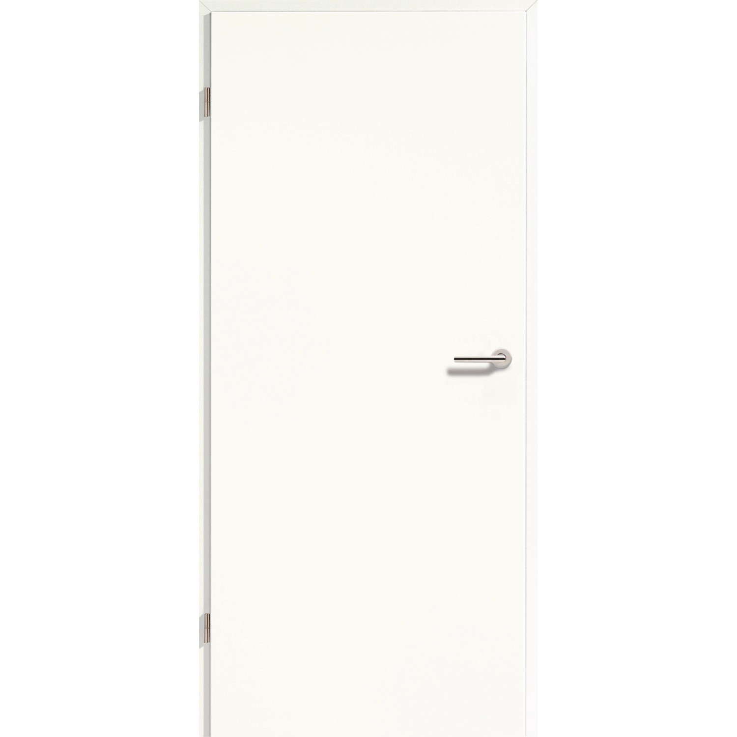 Zimmertür Arctic Weiß ohne Schlüssellochbohrung 198,5 cm x 73,5 cm Anschlag L