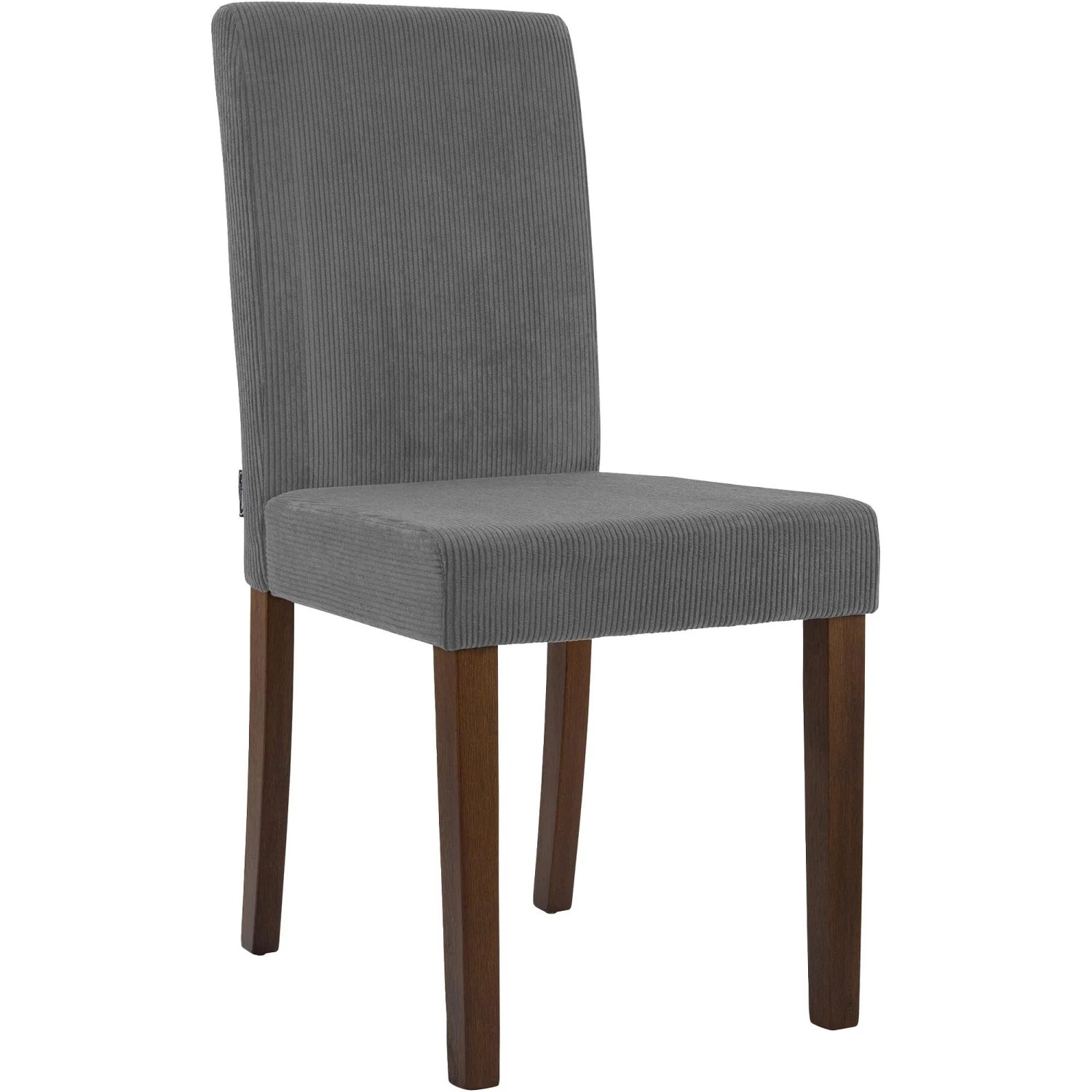 DELUKE Esszimmerstuhl DALAN Cord Grau 41x47x91cm Antik-Dunkel Essstühle Esszimmerstühle Küchenstühle Wohnzimmerstühle