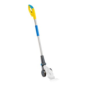 Gloria Griffverlängerung FineCut für Grasschere, mit gelbem Griff und blauen Details.