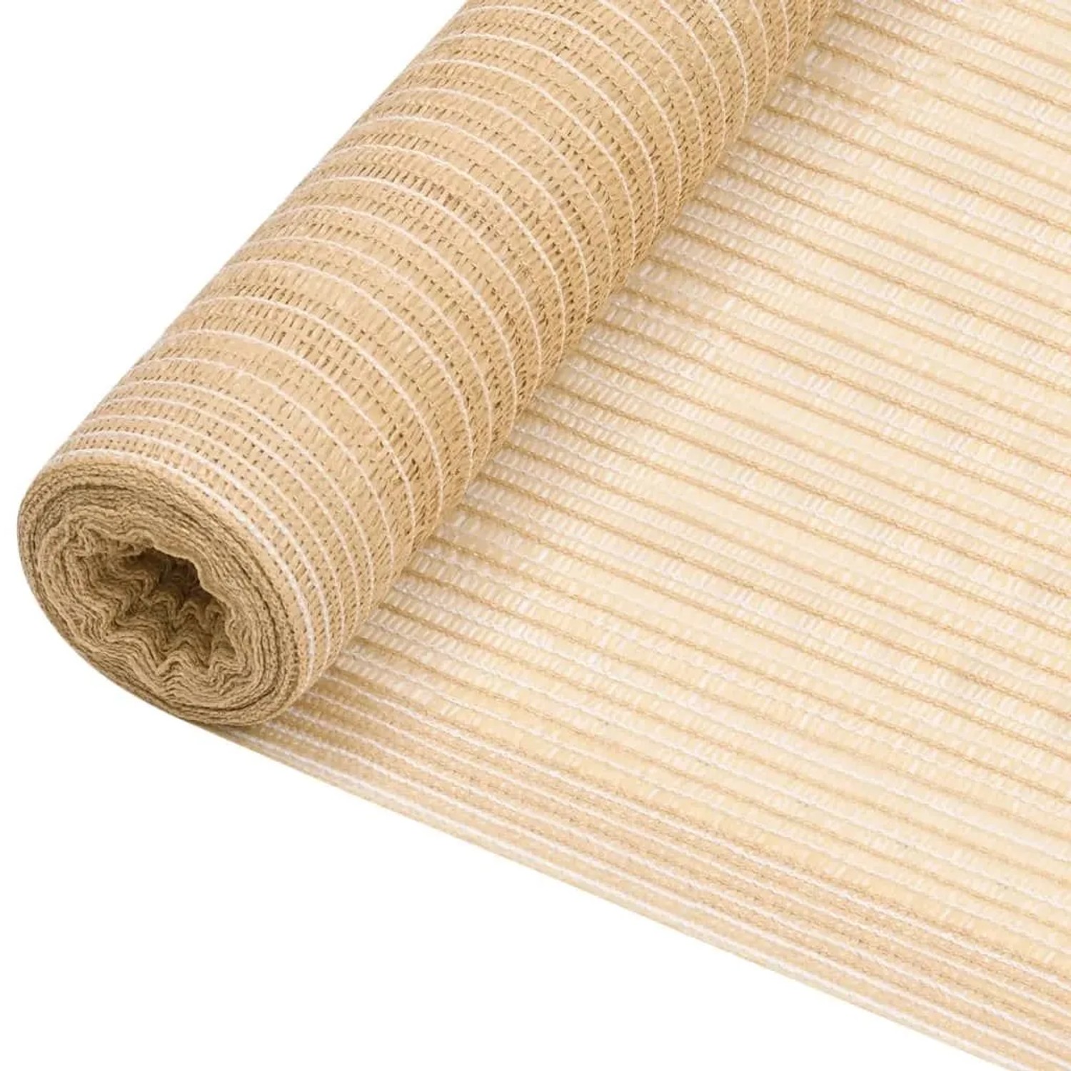 vidaXL Zaunblende Beige 1,5x25 m HDPE 195 g/m² 149468