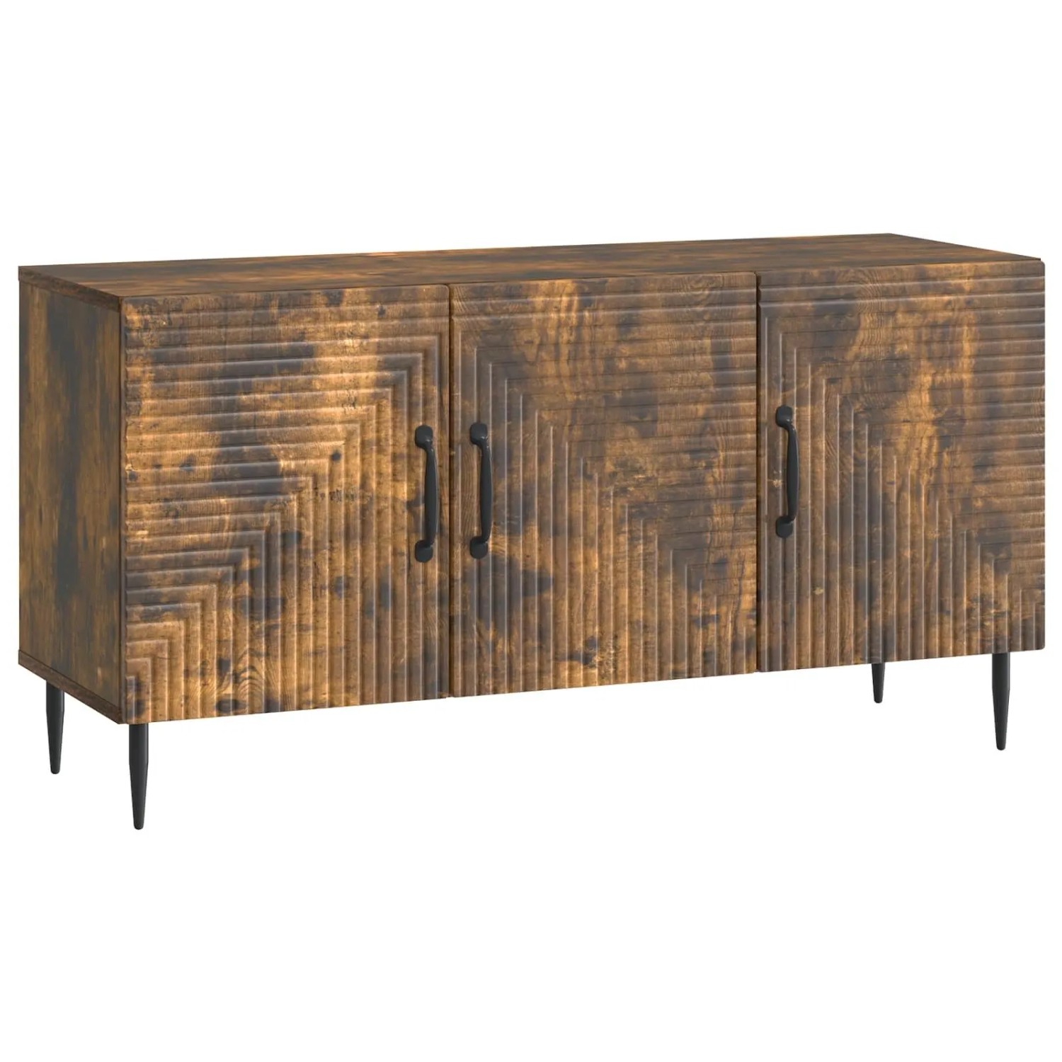 vidaXL TV-Schränk Geräucherte Eiche 99 x 34,5 x 50 cm Holzwerkstoff 894950