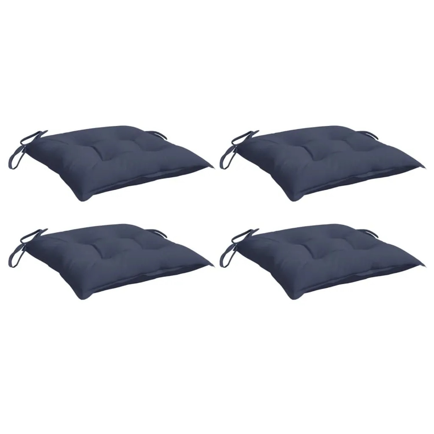 vidaXL Stuhlkissen 4 Stk Marineblau 50x50x7 cm Oxford-Gewebe 378916 günstig online kaufen