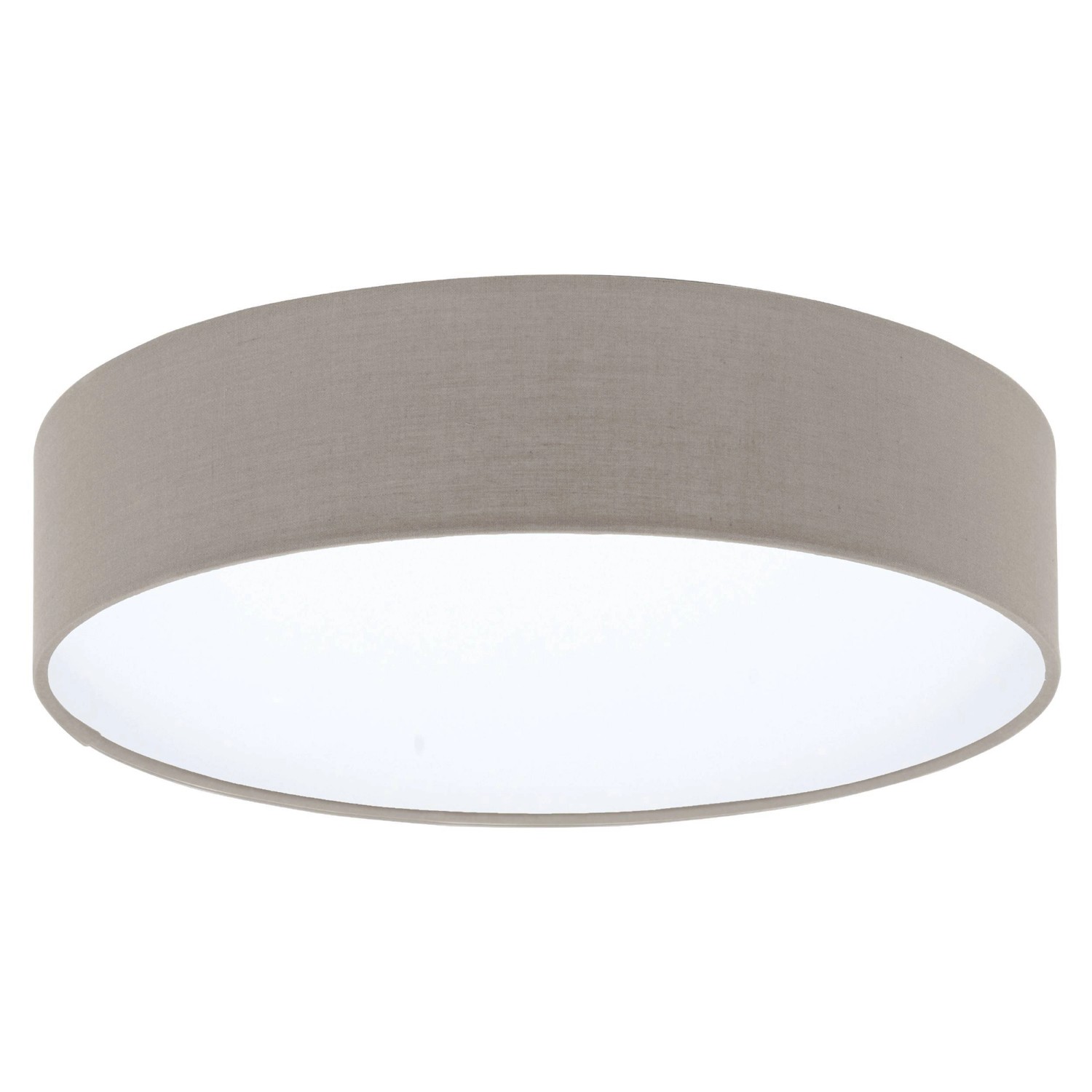 EGLO Deckenleuchte REVILLA 1 Taupe 1-flammig E27 Ø 380mm günstig online kaufen